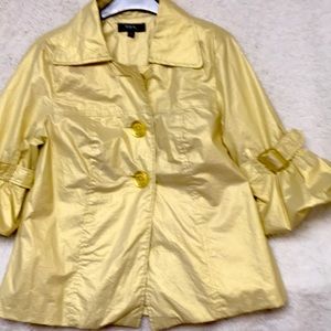Ladies metallic gold jacket